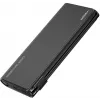 VEGER TCE130 130W PD Power Bank 25000mAh su įmontuotais USB-C ir Lightning kabeliais, juoda