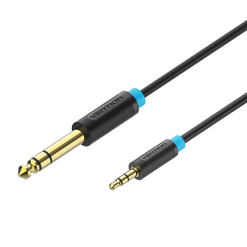Vention BABBG Audio Cable TRS 3.5mm to 6.35mm 1.5m, Black