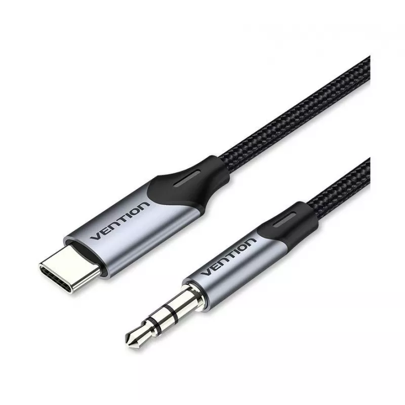 VENTION BGKHF USB-C į 3,5 mm garso adapterio kabelis, 1 m, juodas