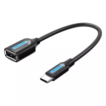 VENTION CCSBB USB 2.0 Type-C (vyriškas) į USB-A (moterišką) adapterio kabelis 0,15 m juodas