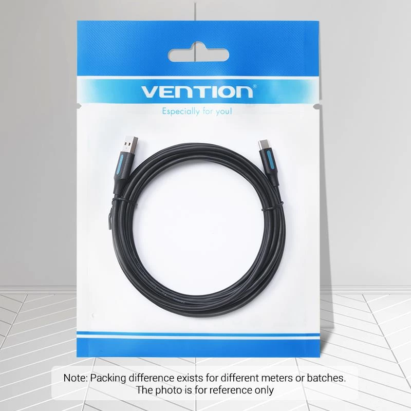 VENTION COKBF USB-C į USB 2.0 laidas, 1 m, juodas