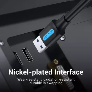 VENTION CONBI USB 3.0 laidas (vyriškas į vyrišką) 3 m, juodas