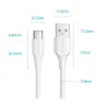 VENTION CTHWF USB-C į USB 2.0 laidas, 3A, 1 m, baltas
