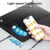 VENTION TRAHF USB-C į USB-C laidas 1 m pilkas 10Gbps 100W PD 4K vaizdo