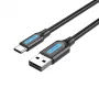 VENTION USB-C į USB 2.0 laidas 0,25 m juodas COKBC