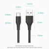 VENTION USB-C į USB 2.0 laidas 2 m juodas CTHBH