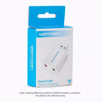 VENTION VAB-S13 USB 2.0 garso plokštė su 2 prievadų USB šakotuvu