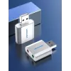 VENTION VAB-S13 USB 2.0 garso plokštė su 2 prievadų USB šakotuvu