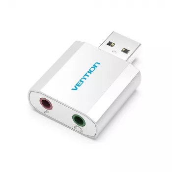 VENTION VAB-S13 USB 2.0 garso plokštė su 2 prievadų USB šakotuvu