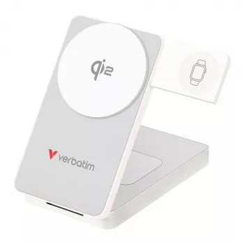 Verbatim Sulankstomas 3-in-1 Magnetinis Belaidis Powerbank 10000 mAh Juodas 32296