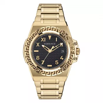 Versace V-Chrono Vyrų Šveicariškas Kvarcinis Chronografo Laikrodis VE3I00522 44mm Nerūdijantis Plienas Mėlynas Ciferblatas