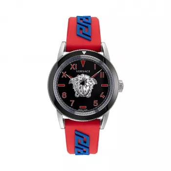 VERSACE VE2V00622 Vyriškas Šveicariškas Kvarcinis Chronografo Laikrodis 43mm Nerūdijantis Plienas
