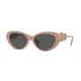 VERSACE VE4433U538387 Moteriški katės akies formos akiniai nuo saulės Havana 54mm