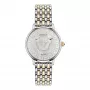 VERSACE VE6F00423 Unisex Swiss Quartz Laikrodis 38mm Juodas Ciferblatas Odinis Dirželis