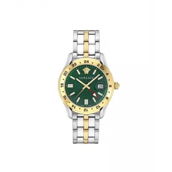 Versace VE7C00623 vyriškas laikrodis 41mm nerūdijančio plieno mėlynas ciferblatas chronografas