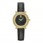 VERSACE moteriškas laikrodis VE6I00323, kvarcinis, 35 mm, nerūdijantis plienas, juodas ciferblatas