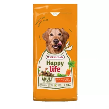Versele-Laga HappyLife sausas šunų ėdalas su jautiena suaugusiems šunims 12,5 kg