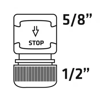 Verto 15G731-30 Sodo žarnos greitojo jungimo rinkinys, 1/2 colio, plastikinis, 30 vnt., žalia/juoda
