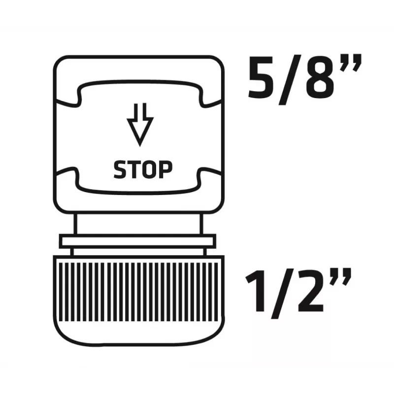 Verto 15G731-30 Sodo žarnos greitojo jungimo rinkinys, 1/2 colio, plastikinis, 30 vnt., žalia/juoda
