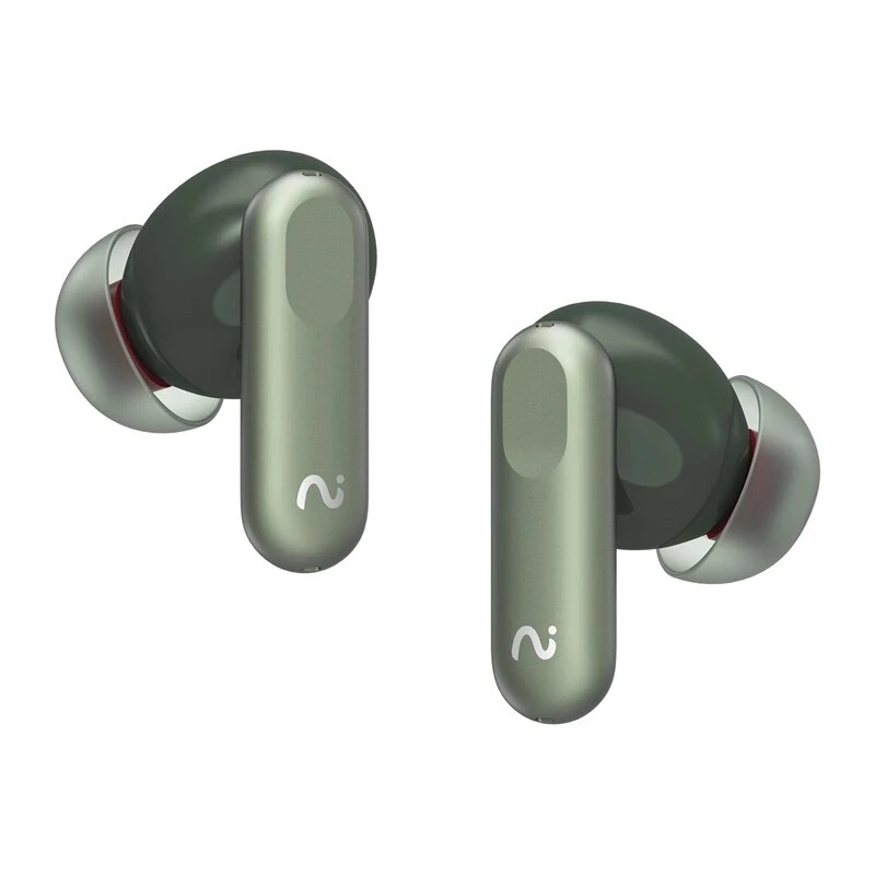 VIAIM Nano+ AI ausinės su balso įrašytuvu, žalios, Bluetooth 5.3, IPX4, 32GB, ENC, jutiklinis valdymas