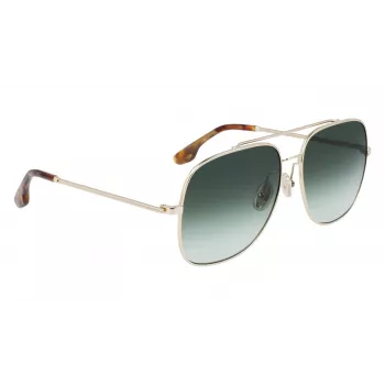 Victoria Beckham VB215S-700 Moteriški Akiniai nuo Saulės – Auksinis Rėmelis, Rudas Gradientinis Stiklas, 59 mm