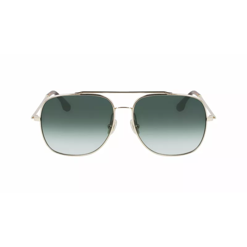 Victoria Beckham VB215S-700 Moteriški Akiniai nuo Saulės – Auksinis Rėmelis, Rudas Gradientinis Stiklas, 59 mm