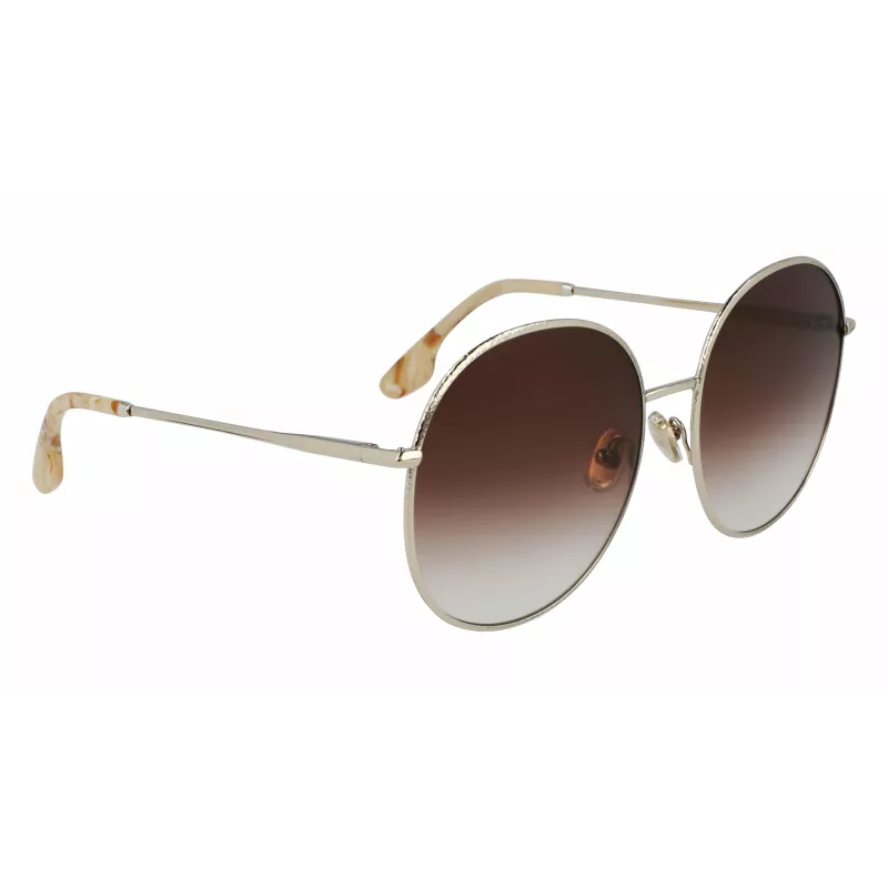 Victoria Beckham VB224S-702 moteriški akiniai nuo saulės Gold/Havana Brown Gradient 59mm