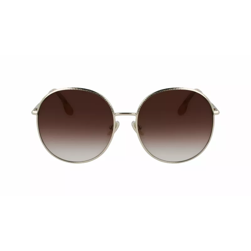 Victoria Beckham VB224S-702 moteriški akiniai nuo saulės Gold/Havana Brown Gradient 59mm