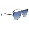 Victoria Beckham VB239S6309319 Moteriški kvadratiniai akiniai nuo saulės, juodas acetatas, pilki gradientiniai lęšiai, 63 mm