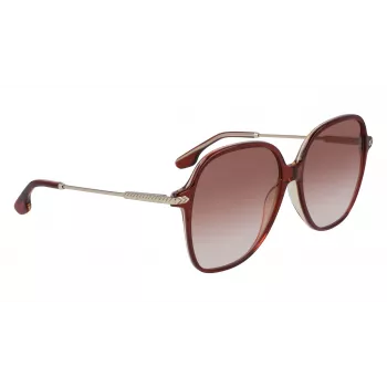 Victoria Beckham VB613S-607 Moteriški katės akies formos akiniai nuo saulės – Havana/Rudi gradientiniai 59mm
