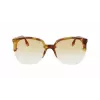 Victoria Beckham VB617S-222 Moteriški Oversized Butterfly Akiniai nuo Saulės Havana Acetatas Rudi Gradientiniai