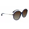 Victoria Beckham VB632S-419 Moteriški akiniai nuo saulės Havana Blue Gradient 58mm