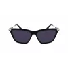 Victoria Beckham VB663S-001 moteriški akiniai nuo saulės – juodas acetatinis rėmelis, pilki polikarbonatiniai lęšiai, 57/15/140 mm