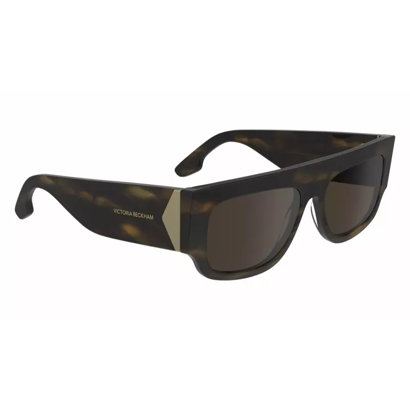 Victoria Beckham VB666S5516321 Moteriški dideli kvadratiniai akiniai nuo saulės Havana rudi gradientiniai 55 mm