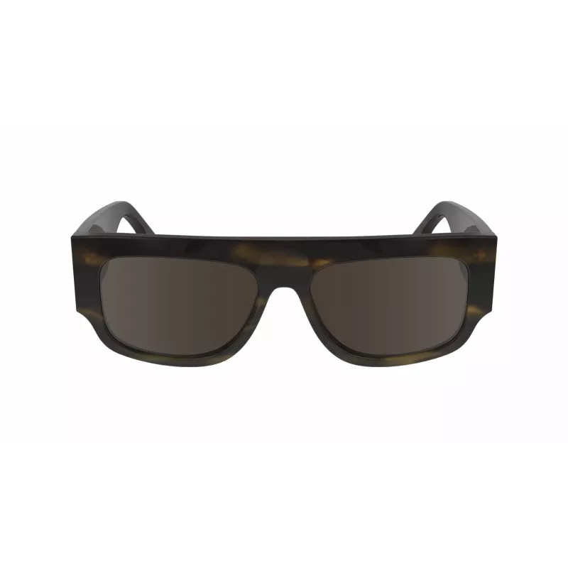 Victoria Beckham VB666S5516321 Moteriški dideli kvadratiniai akiniai nuo saulės Havana rudi gradientiniai 55 mm