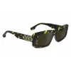 Victoria Beckham VB669S5513012 Moteriški kvadratiniai acetatiniai akiniai nuo saulės – juodi/pilki – 55/13/145 mm