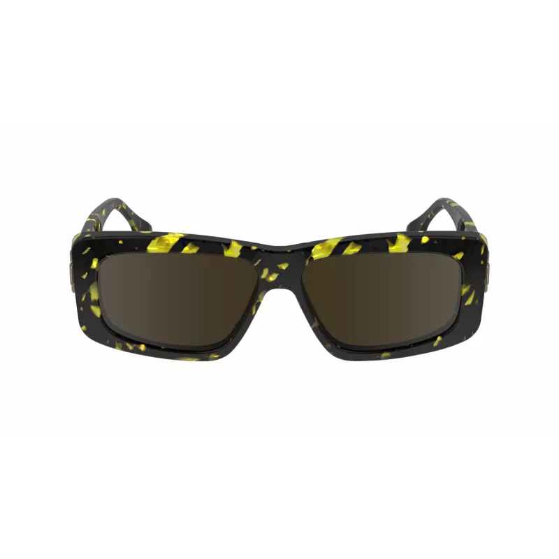 Victoria Beckham VB669S5513012 Moteriški kvadratiniai acetatiniai akiniai nuo saulės – juodi/pilki – 55/13/145 mm