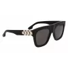 Moteriški akiniai nuo saulės Victoria Beckham VB675S5220001 – juodas acetatinis rėmelis, pilki polikarbonatiniai lęšiai, 52 mm