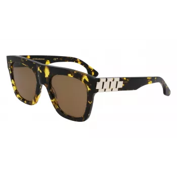 Victoria Beckham VB675S5220012 Moteriški Akiniai Nuo Saulės, Juodas Acetato Rėmelis, Tamsiai Pilki Polikarbonato Lęšiai, 52 mm