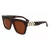 Victoria Beckham VB675S5220227 Moteriški dideli kvadratiniai akiniai nuo saulės, tamsiai Havana, gradientiniai pilki lęšiai, 52 mm