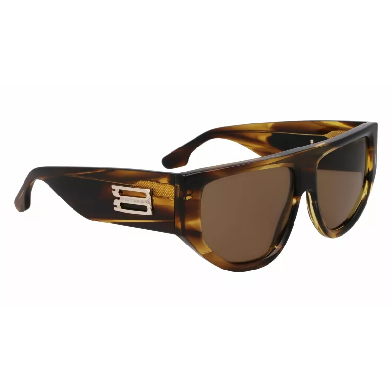 Victoria Beckham VB676S moteriški akiniai nuo saulės – Havana rudos spalvos acetato rėmelis su rudais gradientiniais lęšiais – 55/14/145 mm