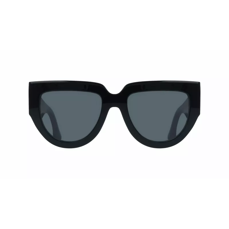 Victoria Beckham VB679S 53 mm kvadratiniai moteriški akiniai nuo saulės, juodas rėmelis, pilki UV400 lęšiai