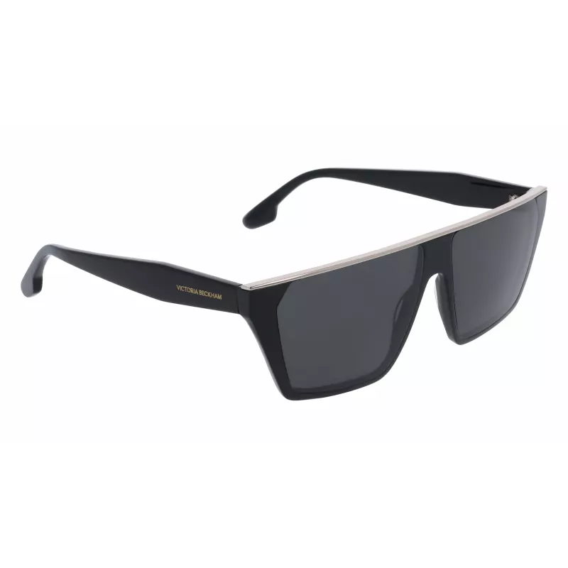 Victoria Beckham VB683S5812001 Moteriški Akiniai nuo Saulės – Juodas Acetato Rėmelis, Pilki Lęšiai, 58 mm