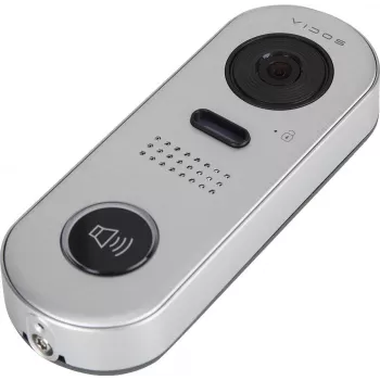 VIDOS DUO S1001 durų stotelė – Full HD 1080p, 2 laidų, IP65, sidabrinė/pilka