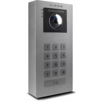 VIDOS IPX S100 lauko IP vaizdo durų skambutis, 2MP 1080p, PoE, Wi-Fi, juodas