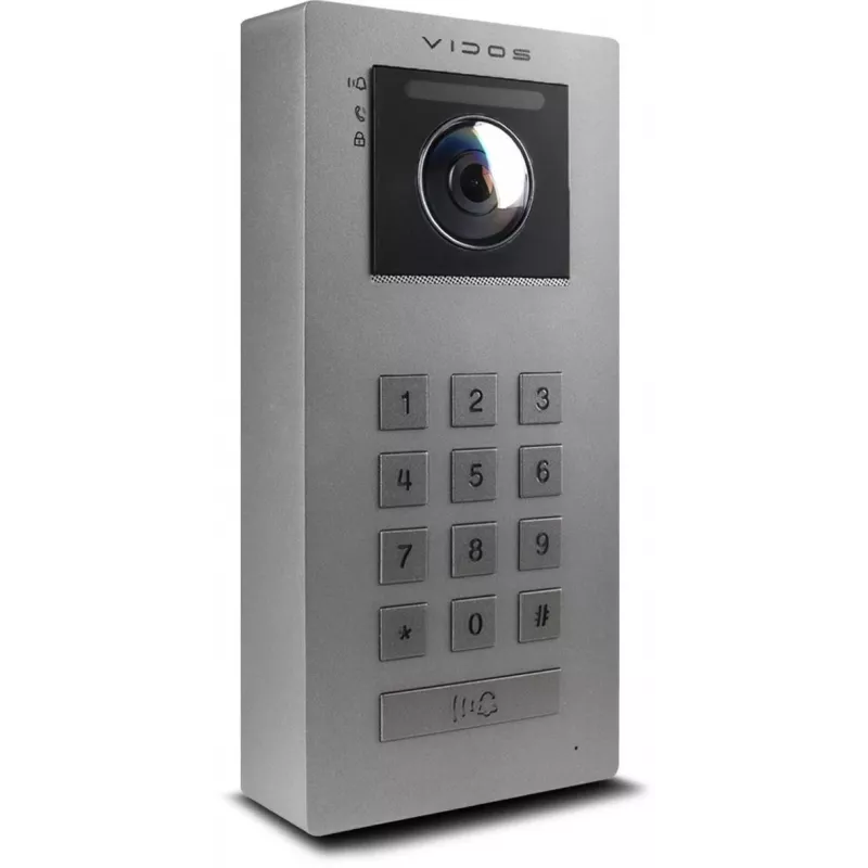 VIDOS IPX S100 lauko IP vaizdo durų skambutis, 2MP 1080p, PoE, Wi-Fi, juodas