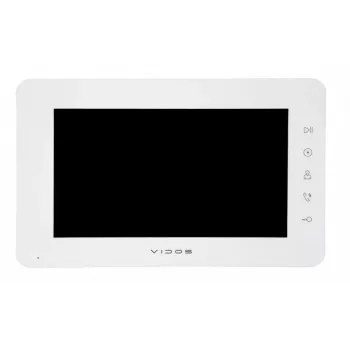 VIDOS X M12W 7 colių belaidis vaizdo domofono monitorius baltas