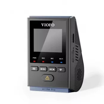 VIOFO A119M Pro 2K QHD vaizdo registratorius su Sony STARVIS 2 IMX675, įmontuotu GPS ir Wi-Fi, super kondensatoriumi, 140° matymo kampu, 1,5 colio ekranu