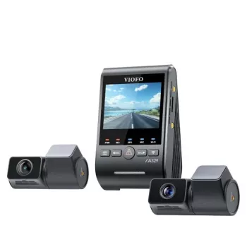 VIOFO A329T 3CH GPS Vaizdo Registratorius 4K Priekyje, 1080P Viduje ir Gale, Sony STARVIS Jutikliai, Įmontuotas Wi-Fi ir GPS
