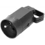 VIPLAST 315-05 Paviršinis kištukinis lizdas su įžeminimu, 2P+Z, 16A, 250V, IP20, juodos spalvos